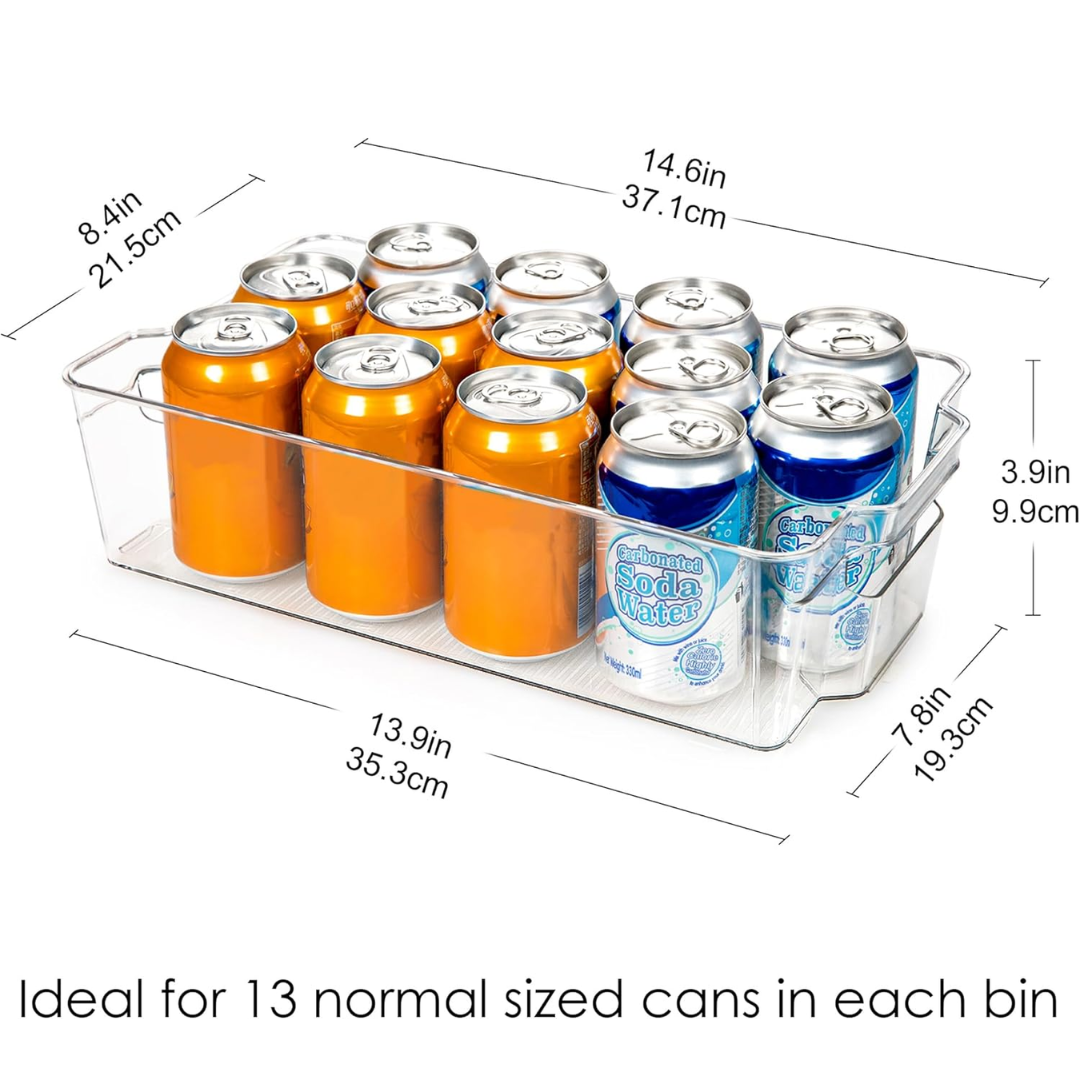 Kühlschrank Aufbewahrungsboxen | 4-teilig | Transparent | BPA-frei | Langlebig | Sicher-Luzern Mode