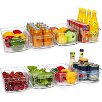 Kühlschrank Aufbewahrungsboxen | 4-teilig | Transparent | BPA-frei | Langlebig | Sicher-Luzern Mode