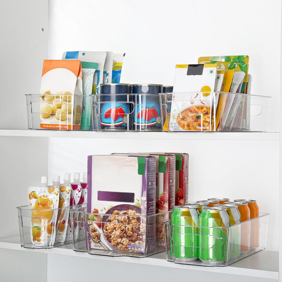 Kühlschrank Aufbewahrungsboxen | 4-teilig | Transparent | BPA-frei | Langlebig | Sicher-Luzern Mode