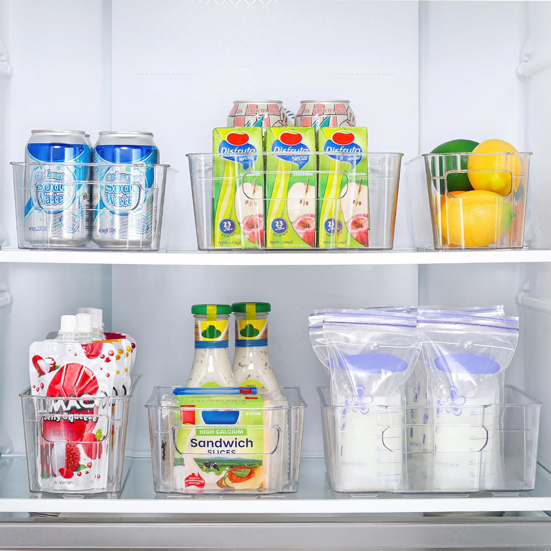 Kühlschrank Aufbewahrungsboxen | 4-teilig | Transparent | BPA-frei | Langlebig | Sicher-Luzern Mode