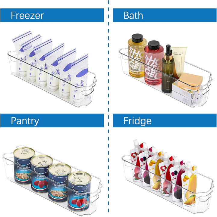Kühlschrank Aufbewahrungsboxen | 4-teilig | Transparent | BPA-frei | Langlebig | Sicher-Luzern Mode