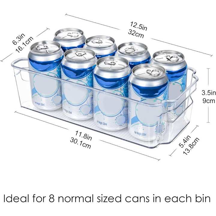 Kühlschrank Aufbewahrungsboxen | 4-teilig | Transparent | BPA-frei | Langlebig | Sicher-Luzern Mode