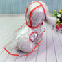 Hundenregenjacke | Transparent Wasserdicht PVC Langlebig Verstellbar-Orange-XS-Luzern Mode