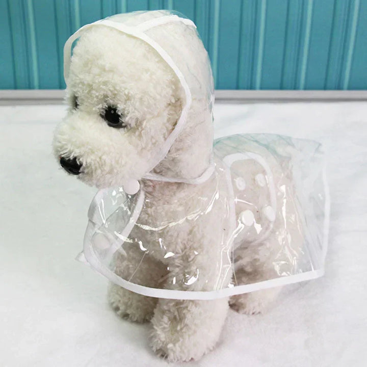Hundenregenjacke | Transparent Wasserdicht PVC Langlebig Verstellbar-Luzern Mode