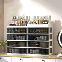 Make-up Organizer | Acryl | Transparent | Mehrschichtig | Platzsparend-Luzern Mode
