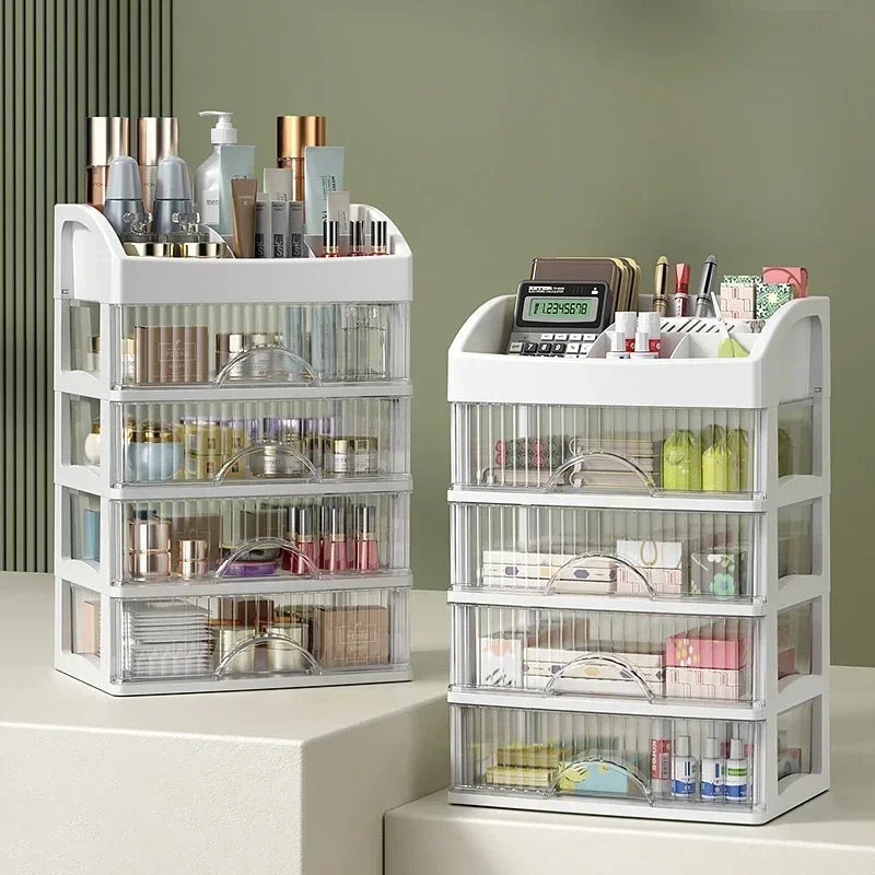Make-up Organizer | Acryl | Transparent | Mehrschichtig | Platzsparend-Luzern Mode