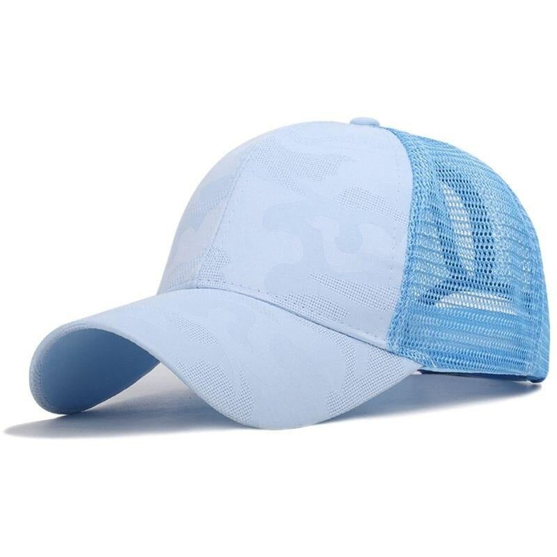 Damen Cap mit Zopföffnung | Sommer Baseballcap | Verstellbar | Atmungsaktiv-Luzern Mode
