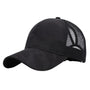 Damen Cap mit Zopföffnung | Sommer Baseballcap | Verstellbar | Atmungsaktiv-Schwarz-Luzern Mode