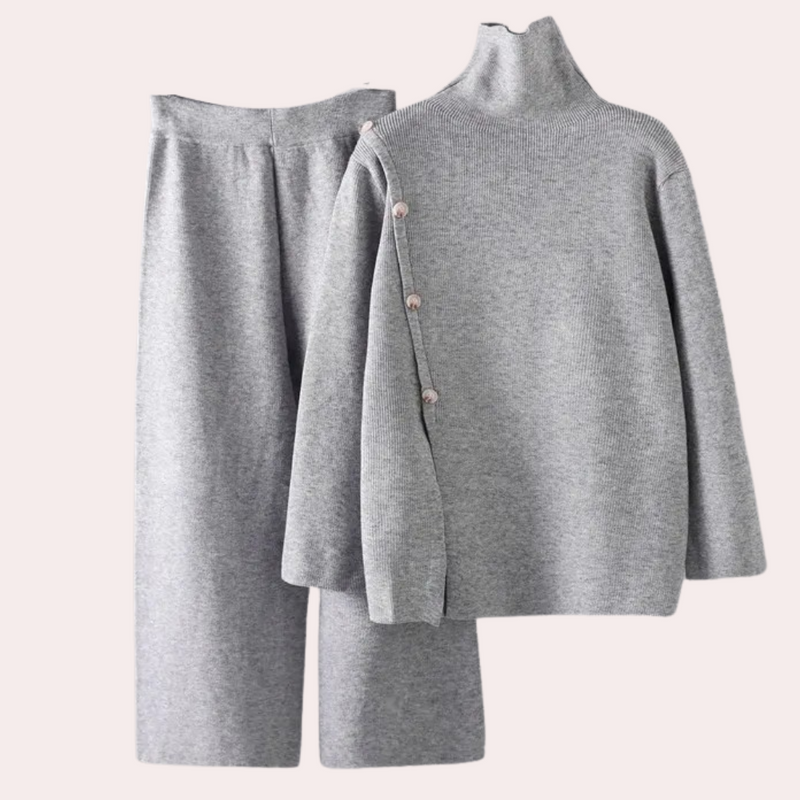 Herren Strickjacke mit Knopfleiste aus weichem Material-Grau-XS-Luzern Mode