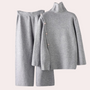 Herren Strickjacke mit Knopfleiste aus weichem Material-Grau-XS-Luzern Mode