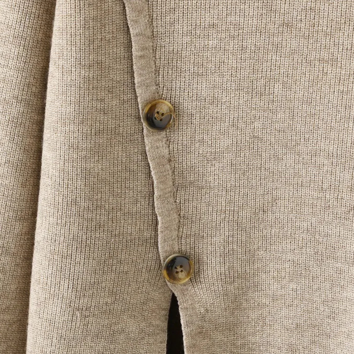 Herren Strickjacke mit Knopfleiste aus weichem Material-Luzern Mode