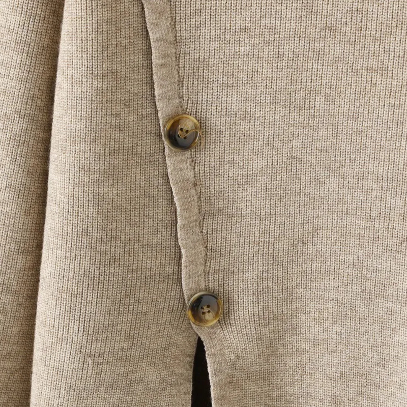 Herren Strickjacke mit Knopfleiste aus weichem Material-Luzern Mode
