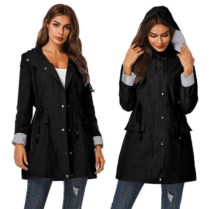 Damen Windjacke mit Kapuze - Leichte Outdoorjacke-Luzern Mode