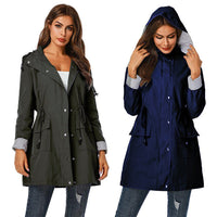 Damen Windjacke mit Kapuze - Leichte Outdoorjacke-Luzern Mode