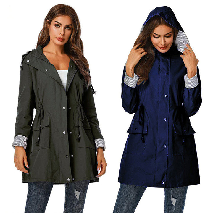 Damen Windjacke mit Kapuze - Leichte Outdoorjacke-Luzern Mode
