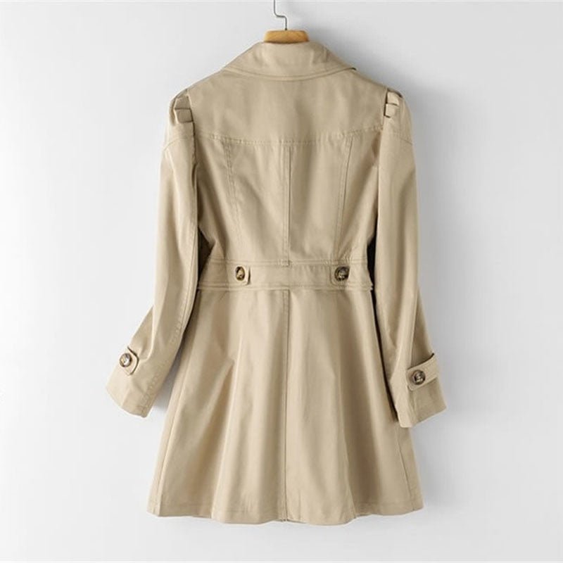 Damenjacke | Stilvoll | Bequem | Langlebig | Einfarbig | Knöpfe | Lang | Trendy-Luzern Mode