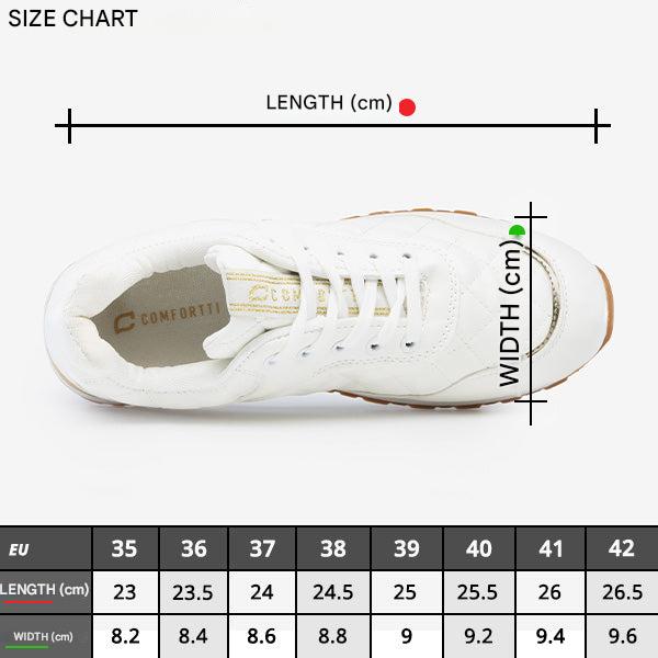 Damen Sneakers | Veganes Leder | Niedrig | Schnürung | Leichtgewicht-Luzern Mode