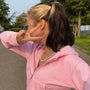 Trendy Damen Cropped Hoodie | Reißverschluss | Sportlich | Figurbetont | Kapuze-Rosa-S-Luzern Mode