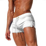 Badehose Männer | Quick Dry | Luftig | Bequeme Passform | Für Pool & Meer-Weiß-S-Luzern Mode