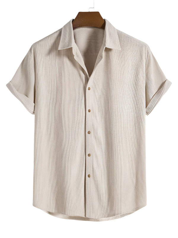 Herren Sommer Set gestreift | Strandlook | Leicht bequem | Für Urlaub und Alltag-Luzern Mode