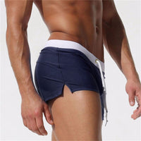 Herren Badehose | Kurz | Slim Fit | Mit Reißverschlusstasche | Mit Kordelzug | Schnelltrocknend-Luzern Mode