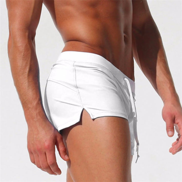 Herren Badehose | Kurz | Slim Fit | Mit Reißverschlusstasche | Mit Kordelzug | Schnelltrocknend-Luzern Mode