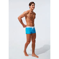 Herren Badehose | Kurz | Slim Fit | Mit Reißverschlusstasche | Mit Kordelzug | Schnelltrocknend-Luzern Mode