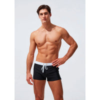 Herren Badehose | Kurz | Slim Fit | Mit Reißverschlusstasche | Mit Kordelzug | Schnelltrocknend-Luzern Mode
