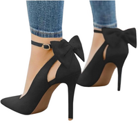 Damen High Heels mit Schleife - Elegante Stilettos kaufen-Schwarz-35-Luzern Mode