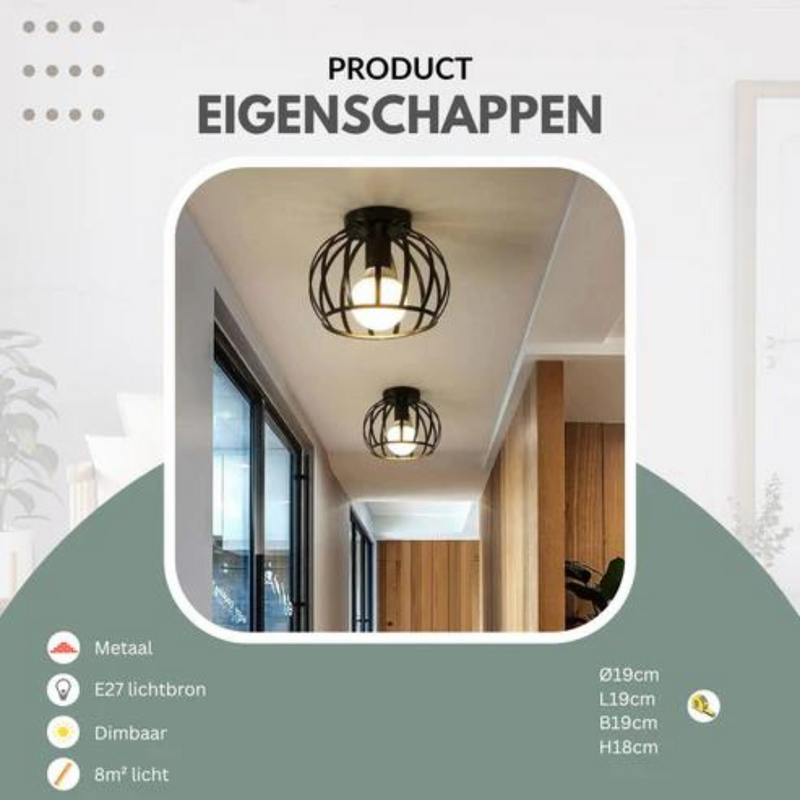 Deckenleuchte | Industriell Offen Modern Robust Stimmungsvolles Design Vielseitig-Luzern Mode
