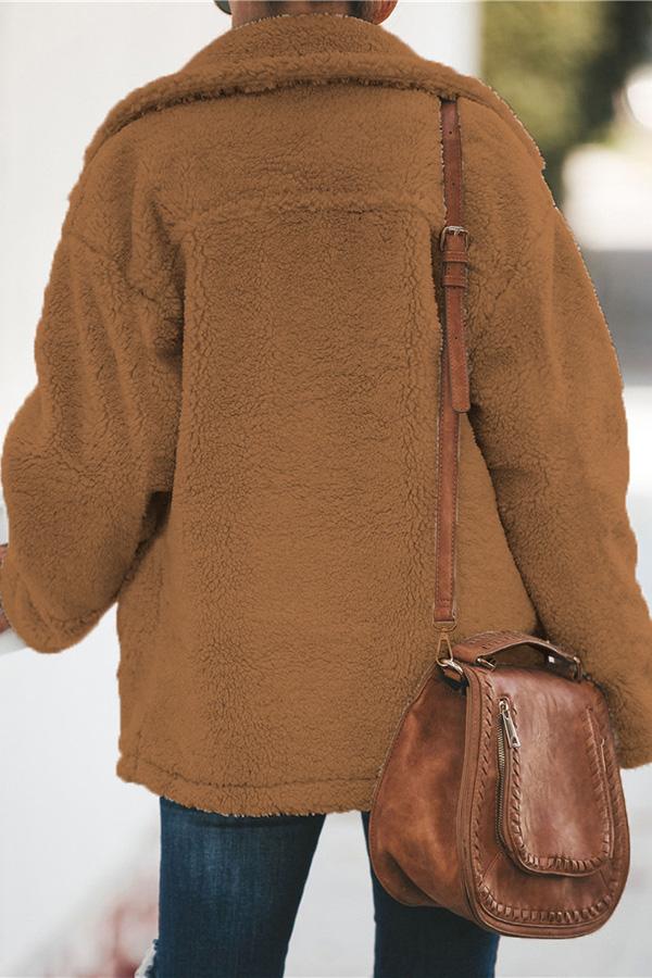 Teddyfell Jacke Damen - Kuscheliger Wintermantel Trendy-Luzern Mode
