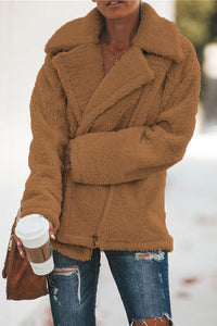 Teddyfell Jacke Damen - Kuscheliger Wintermantel Trendy-Luzern Mode