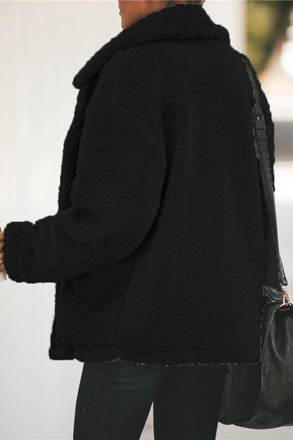 Teddyfell Jacke Damen - Kuscheliger Wintermantel Trendy-Luzern Mode