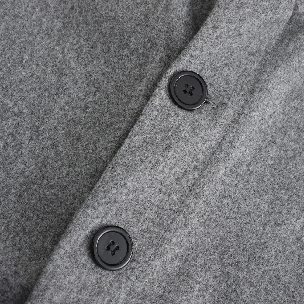 Herren Wintermantel Kariert - Eleganter Langer Wollmantel-Luzern Mode