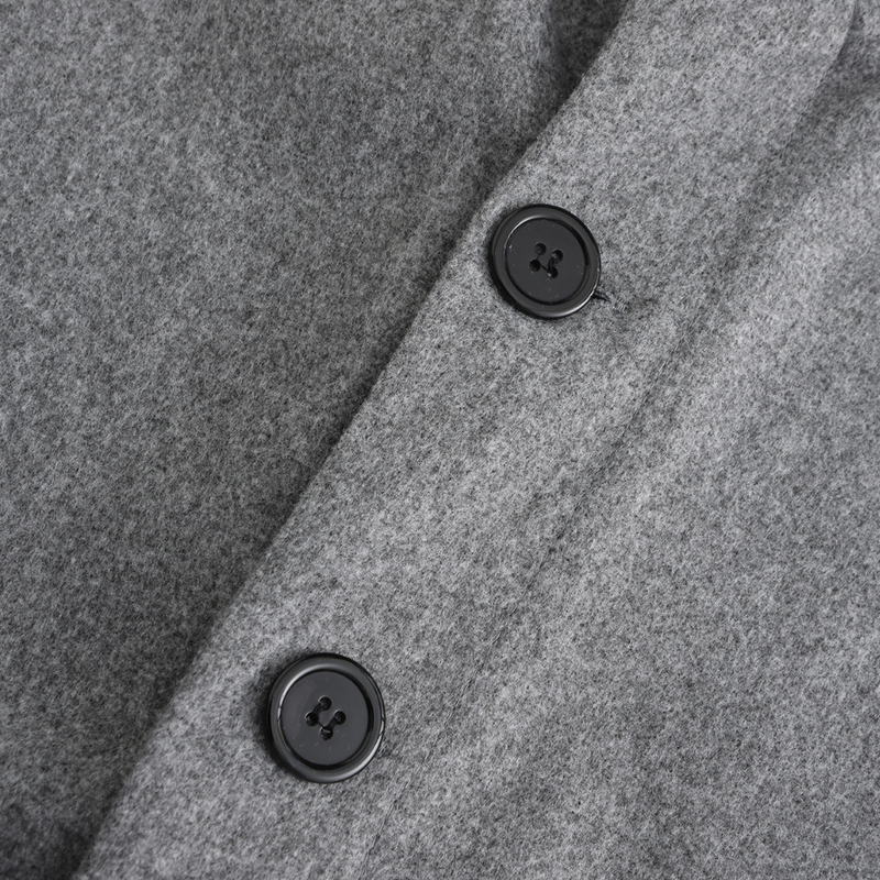 Herren Wintermantel Kariert - Eleganter Langer Wollmantel-Luzern Mode