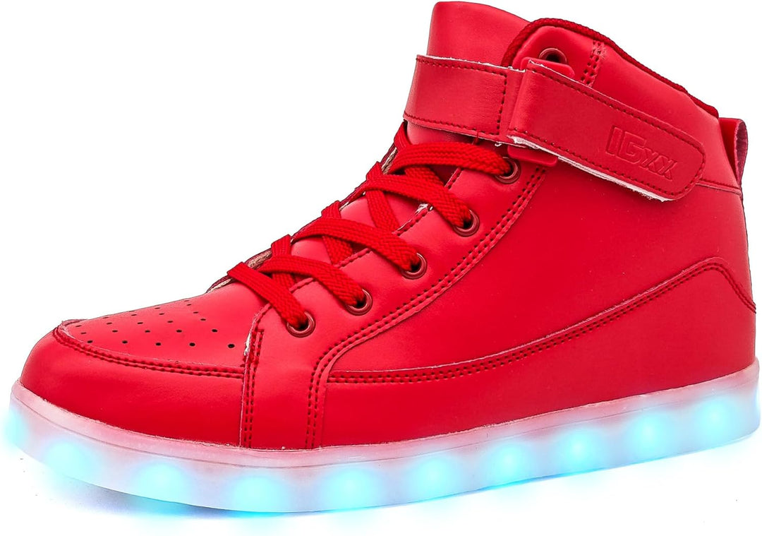 LED Leuchtschuhe für Kinder - USB Aufladbare Sneaker-Rot-35-Luzern Mode