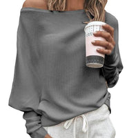 Asymmetrischer Damen Strickpullover für Herbstmode-Luzern Mode