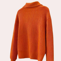 Oversized Damen Strickjacke mit großen Knöpfen - Modischer Cardigan-Luzern Mode