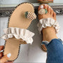 Bequeme Sommerschuhe Damen | Boho Look | Orthopädisch stützend | Sandalen-Beige-35-Luzern Mode