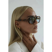 Damen Sonnenbrille | Glamour | 5-Eckig | Glänzend | Print | Eyecatcher-Luzern Mode