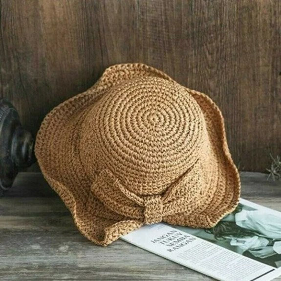 Damen Sonnenhut Sommer | Geschwungene Krempe | 1+1 gratis | Trendige UV-Hüte-Luzern Mode