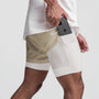 Trainingsshorts Herren | Schnell trocknend | Innenhose | Für Sport & Freizeit-Hellkhaki-S-Luzern Mode