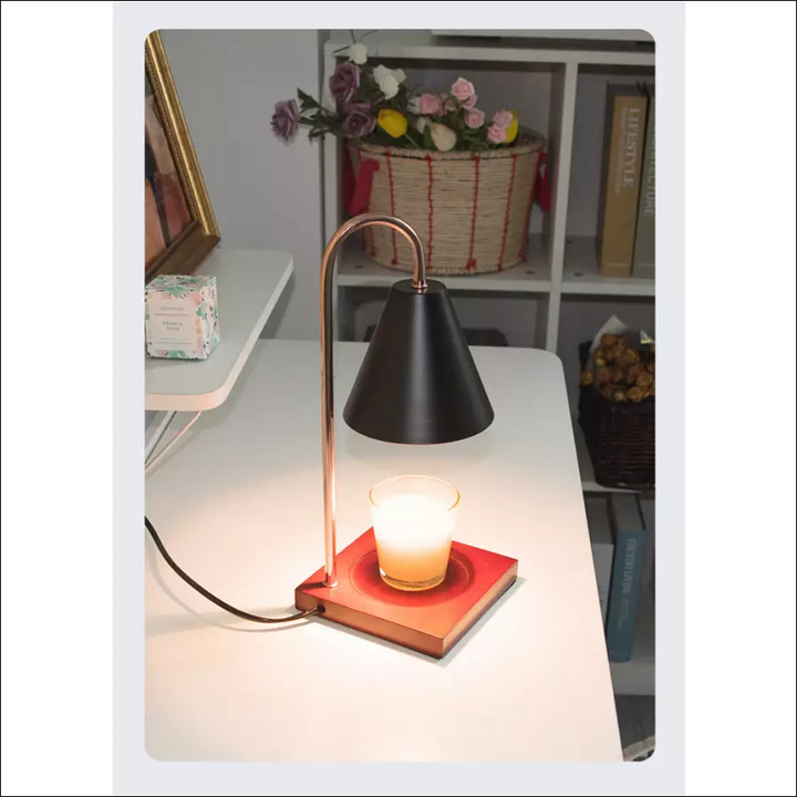 Kerzenwärmer-Lampe | Sicher | Langlebig | Stilvoll | Stimmungsvolles Licht | Vielseitig-Schwarz-Luzern Mode