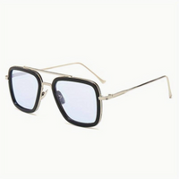 Unisex | Luxus Sonnenbrille UV400 | Trendiges Premium-Modell für den Sommer-Blau-Luzern Mode