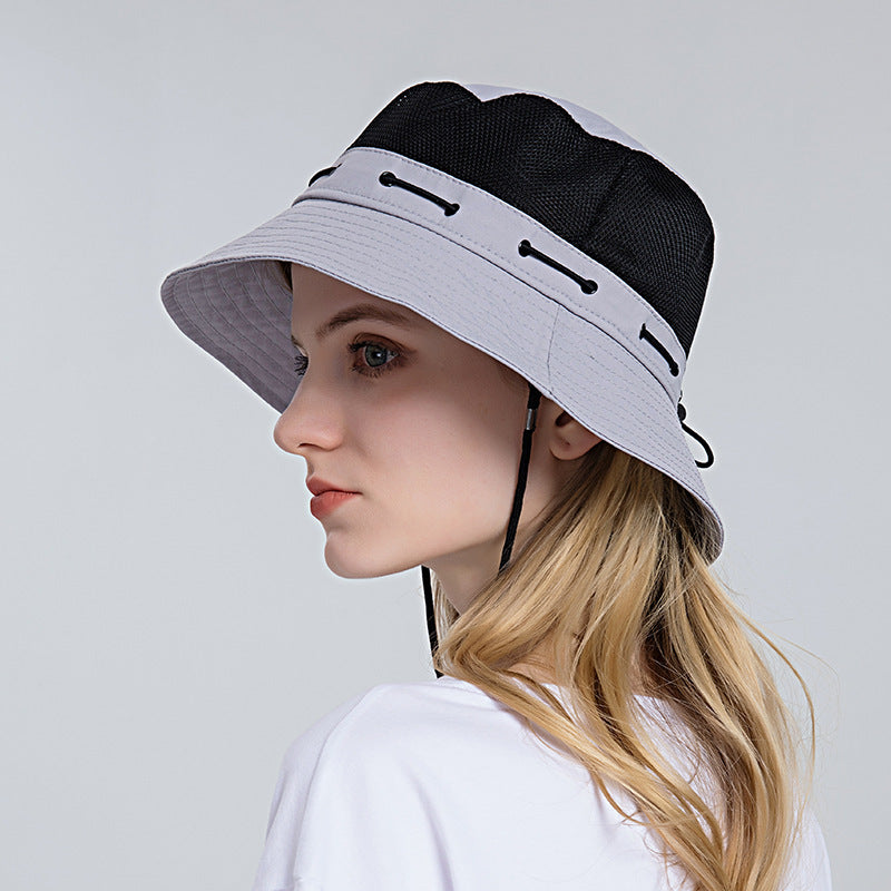 Sonnenhut Damen | Atmungsaktiv & Leicht | Stylisch | Sommer Accessoire | Vina-Grau-Luzern Mode