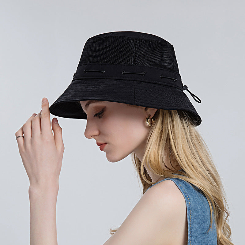 Sonnenhut Damen | Atmungsaktiv & Leicht | Stylisch | Sommer Accessoire | Vina-Schwarz-Luzern Mode