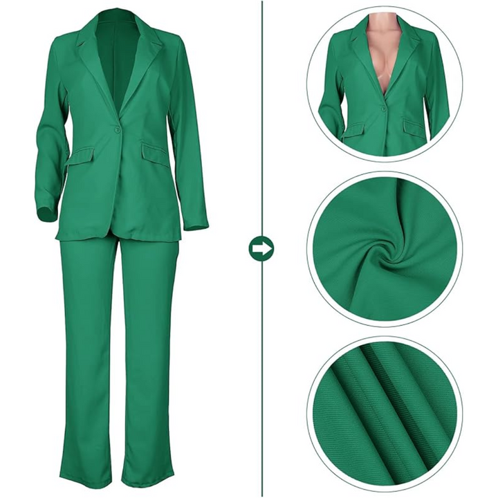 Eleganter Damenanzug Business-Outfit mit Blazer und Hose-Luzern Mode