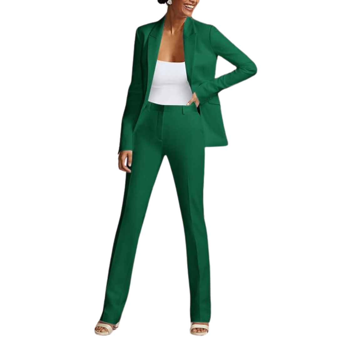 Eleganter Damenanzug Business-Outfit mit Blazer und Hose-Luzern Mode
