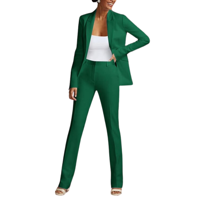 Eleganter Damenanzug Business-Outfit mit Blazer und Hose-Luzern Mode