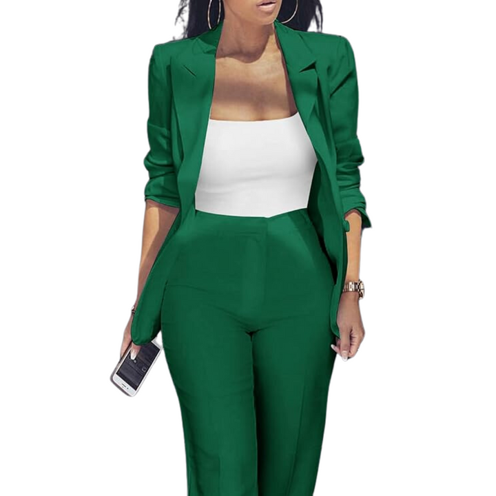 Eleganter Damenanzug Business-Outfit mit Blazer und Hose-Luzern Mode